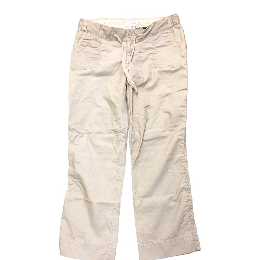 Liz Lange Maternity corduroy khaki pants size 6 light ivory